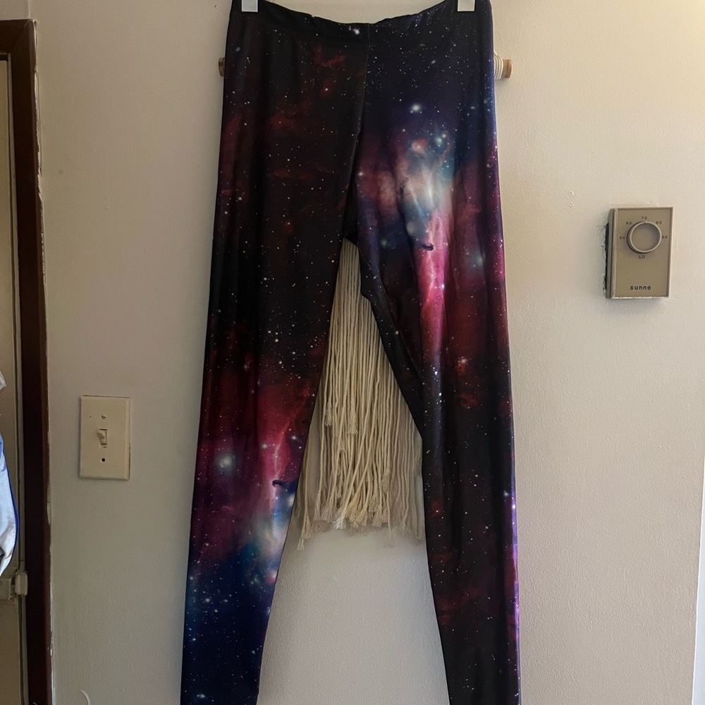 BlackMilk Galaxy Purple High Waisted Leggings